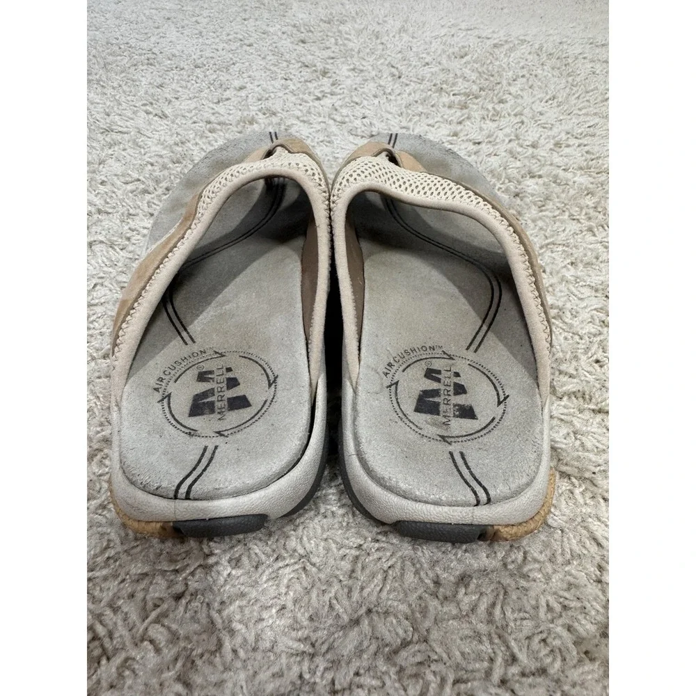 Merrell Belluna Breeze Bamboo Mesh Thong Toe Loop Slide Sandals Women's 6 Beach